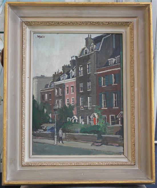 Charles McCall (1907-1989) St Leonards Terrace, Chelsea, 16 x 12in.